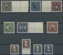 ÖSTERREICH 1918-1938 488-97 **, 1926/8, Nibelungensage Und 10 Jahre Republik, 2 Postfrische Prachtsätze, Mi. 90.- - Autres & Non Classés