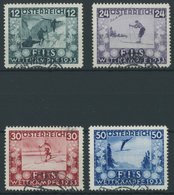 ÖSTERREICH 1918-1938 551-54 O, 1933, FIS I, Prachtsatz - Otros & Sin Clasificación