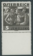 ÖSTERREICH 1918-1938 587 **, 1934, 5 S. Bauarbeiter, Postfrisch, Pracht, Mi. 65.- - Sonstige & Ohne Zuordnung