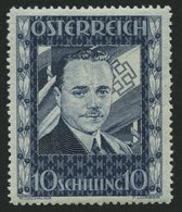 ÖSTERREICH 588 **, 1936, 10 S. Dollfuß, üblich Gezähnt Pracht, Mi. 1400.- - Other & Unclassified