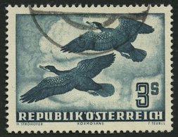 ÖSTERREICH 985 O, 1953, 3 S. Vögel, Pracht, Mi. 120.- - Usati