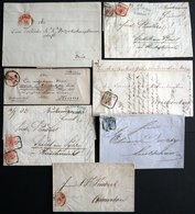 LOTS 3-5 BRIEF, 1850, 7 Verschiedene Briefe, Etwas Unterschiedlich - Altri & Non Classificati