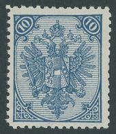 BOSNIEN UND HERZEGOWINA 5II/IIB **, 1895, Kreuzchen Type, Postfrisch, Gezähnt L 121/2, Rechts Teils Kurze Zähne Sonst Pr - Bosnië En Herzegovina