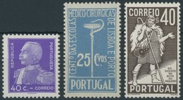 PORTUGAL 577x,598/9 **, 1934/7, 3 Postfrische Prachtwerte, Mi. 95.- - Autres & Non Classés