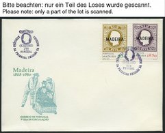 MADEIRA 62/3 BRIEF, 1980, 112. Jahrestag Der Ersten Markenausgaben, 190x Auf FDC`s, Pracht, Mi. 475.- - Madère