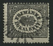 SCHWEDEN 6 O, 1856, 1 Skill. Bco. Schwarz (Facit 6a2), üblich Gezähnt, Pracht, 4000.- Skr. - Other & Unclassified