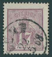 SCHWEDEN 15a O, 1866, 17 Ö. Rotlila, Pracht, Mi. 140.- - Other & Unclassified