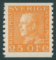 SCHWEDEN 186IIWA **, 1936, 25 Ö. Orange, Weißes Papier, Postfrisch, Pracht, Mi. 65.- - Other & Unclassified