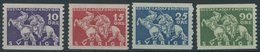 SCHWEDEN 216-19A **, 1932, König Gustav II, Dreiseitig Gezähnt, 4 Postfrische Prachtwerte, Mi. 69.- - Andere & Zonder Classificatie