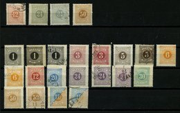 PORTOMARKEN *,o , Partie Von 13 Werten Lösen, Feinst/Pracht, Mi. 330.- - Used Stamps