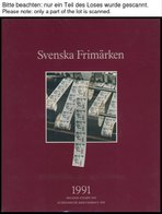 SAMMLUNGEN, LOTS **, 3 Verschiedene Jahrbücher Schweden Von 1991, 1994 Und 1996, Postfrisch, Pracht - Sammlungen