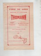 Dépliant Tarif De Gros Motocyclettes Thomann Nanterre  1933 1934 - Motorräder