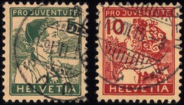 SCHWEIZ BUNDESPOST 128/9 O, 1915, Pro Juventute, Pracht, Mi. 120.- - 1843-1852 Federal & Cantonal Stamps