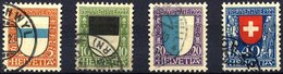 SCHWEIZ BUNDESPOST 175-78 O, 1922, Pro Juventute, Prachtsatz, Mi. 95.- - 1843-1852 Timbres Cantonaux Et  Fédéraux