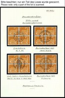 SCHWEIZ BUNDESPOST 696-712y VB O, 1963-68, Postgeschichtliche Motive Und Baudenkmäler, Phosphoreszierendes Papier (15 We - 1843-1852 Poste Federali E Cantonali