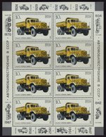 SOWJETUNION 5632,5636KB **, 1986, Sowjetische Lastwagen Und Bergsteigerlager, 2 Kleinbogen, Pracht, Mi. 100.- - Used Stamps