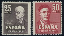 SPANIEN 948**,949* , 1947, De Falla Und Zuloaga, Pracht - Otros & Sin Clasificación