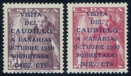 SPANIEN 985/6 **, 1950, Besuch Francos Auf Den Kanarischen Inseln, Postfrisch, Pracht, Mi. 200.- - Otros & Sin Clasificación