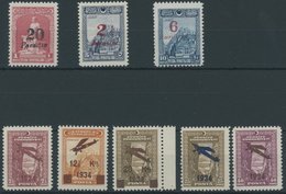 TÜRKEI 882-84,980-84 **, 1929/34, Freimarken Und Flugpostlinie, 2 Postfrische Prachtsätze, Mi. 57.- - Andere & Zonder Classificatie