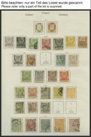 TÜRKEI O, *, 1882-1925, Interessanter Alter Sammlungsteil Mit Einigen Besseren Ausgaben, U.a. Mi.Nr. 212-21 *, 252-60 Ge - Otros & Sin Clasificación