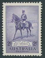 AUSTRALIEN 131 *, 1935, 2 Sh. Thronjubiläum, Falzrest, Pracht, Mi. 70.- - Sonstige & Ohne Zuordnung