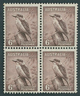 AUSTRALIEN 146A VB **, 1937, 6 P. Kookabura Im Postfrischen Viererblock, Pracht - Autres & Non Classés
