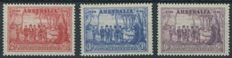 AUSTRALIEN 153-55 **, 1937, Gründung Neu Südwales, Postfrischer Prachtsatz - Autres & Non Classés