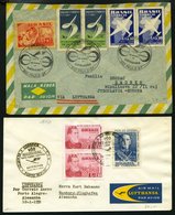 BRASILIEN 1956-80, 4 Verschiedene Luftpostbelege, Nur Erst-u. Sonderflüge, Pracht - Autres & Non Classés