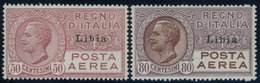 ITALIENISCH-LYBIEN 66/7 **, 1928, Flugpost Libia, 2 Postfrische Prachtwerte - Libye