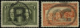 KANADA 88,90 O, 1908, 7 Und 15 C. Quebec, 2 Werte Mit R-Stempel, Feinst/Pracht, Mi.165.- - Sonstige & Ohne Zuordnung