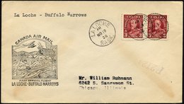 KANADA 144 BRIEF, 19.11.1936, Erstflug LA LOCHE-BUFFALO NARROWS (Teiletappe), Prachtbrief, Müller 286a - Sonstige & Ohne Zuordnung