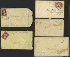 SAMMUNGEN, LOTS Ca. 1750-1863, Interessante Briefpartie Von 35 Belegen, Alle Mit Inhalt, Dabei Auch Vorphilatelie, Zierb - Collections