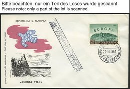 EUROPA UNION FDC BRIEF, 1961, Taube, Komplett Auf FDC`s, Einige Etwas Gelblich Sonst Pracht, Mi. 70.- - Other & Unclassified