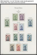 EUROPA UNION **, Komplette Postfrische Sammlung Gemeinschaftsausgaben Von 1956-88 Ohne Andorra 1972 In 3 KA-BE Falzlosal - Altri & Non Classificati