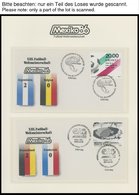 SPORT **,Brief , Fußball-Weltmeisterschaft Mexiko 86 In 3 Borek Spezialalben Mit Blocks, Kleinbogen, Ganzsachenkarten Et - Otros & Sin Clasificación