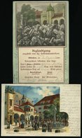 DEUTSCHLAND ETC. MÜNCHEN Hofbräuhaus, 2 Farbige Karten Von 1899/1900, Gebraucht - Andere & Zonder Classificatie