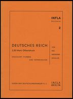 PHIL. LITERATUR Druckart, Farben Und Verwendung, Heft 2, 1958, Infla-Berlin, 19 Seiten - Philatélie Et Histoire Postale