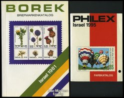 PHIL. LITERATUR Borek Briefmarkenkatalog Israel 1981 (124 Seiten) Und Philex Israel 1995 (88 Seiten), Farbige Abbildunge - Filatelia E Storia Postale