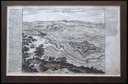 Damgarten, Kupferstichplan Und Ansicht Mit Seitlicher Beschreibung Von Bodenehr Um 1720 - Autres & Non Classés