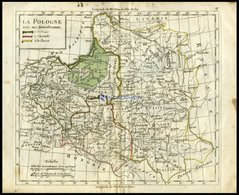 Generalkarte, La Pologne, Grenzkolorierter Kupferstich Aus Delamarché Petit Atlas Um 1785 - Autres & Non Classés