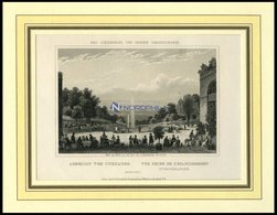 BAD GLEISWEILER, Gesamtansicht Vom Curhaus Aus Gesehen, Stahlstich Aus Romantische Rheinpfalz Um 1840 - Lithographies