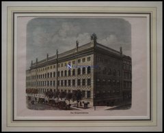 BERLIN: Das Kriegsministerium, Kolorierter Holzstich Um 1880 - Litografía