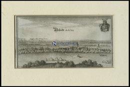 DESTEDT, Gesamtansicht, Kupferstich Von Merian Um 1645 - Lithographien