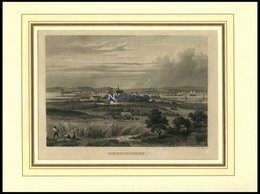 ECKERNFÖRDE, Gesamtansicht, Stahlstich Von B.I. Um 1840 - Litografía