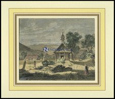 IMMENEICH, Teilansicht, Kolorierter Holzstich Von 1861 - Lithographies
