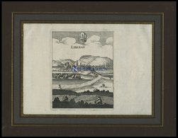 LIEBENAU/DIEMEL, Gesamtansicht, Kupferstich Von Merian Um 1645 - Litografía