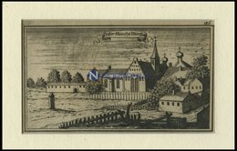 MÜNCHSMÜNSTER: Das Kloster, Kupferstich Von Ertl, 1687 - Litografía