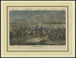 OELPER: Das Treffen Bei Oelper, Kolorierter Holzstich Aus Vaterländische Geschichten Von Görges 1843/4 - Litografía