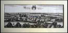 WARBERG/ELM, Gesamtansicht, Kupferstich Von Merian Um 1645 - Lithographien