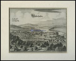 WESTERHOFEN, Gesamtansicht, Kupferstich Von Merian Um 1645 - Litografía